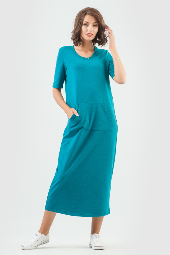 Купить спортивное платье морской волны цвета 6000-3 от от производителя ...